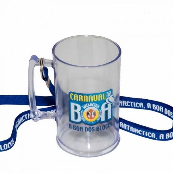 Caneca de Chopp Gel com Cordão com Logo